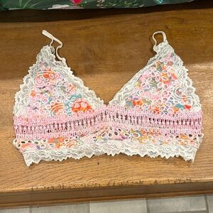 Free People Multicolor Lace Bralette